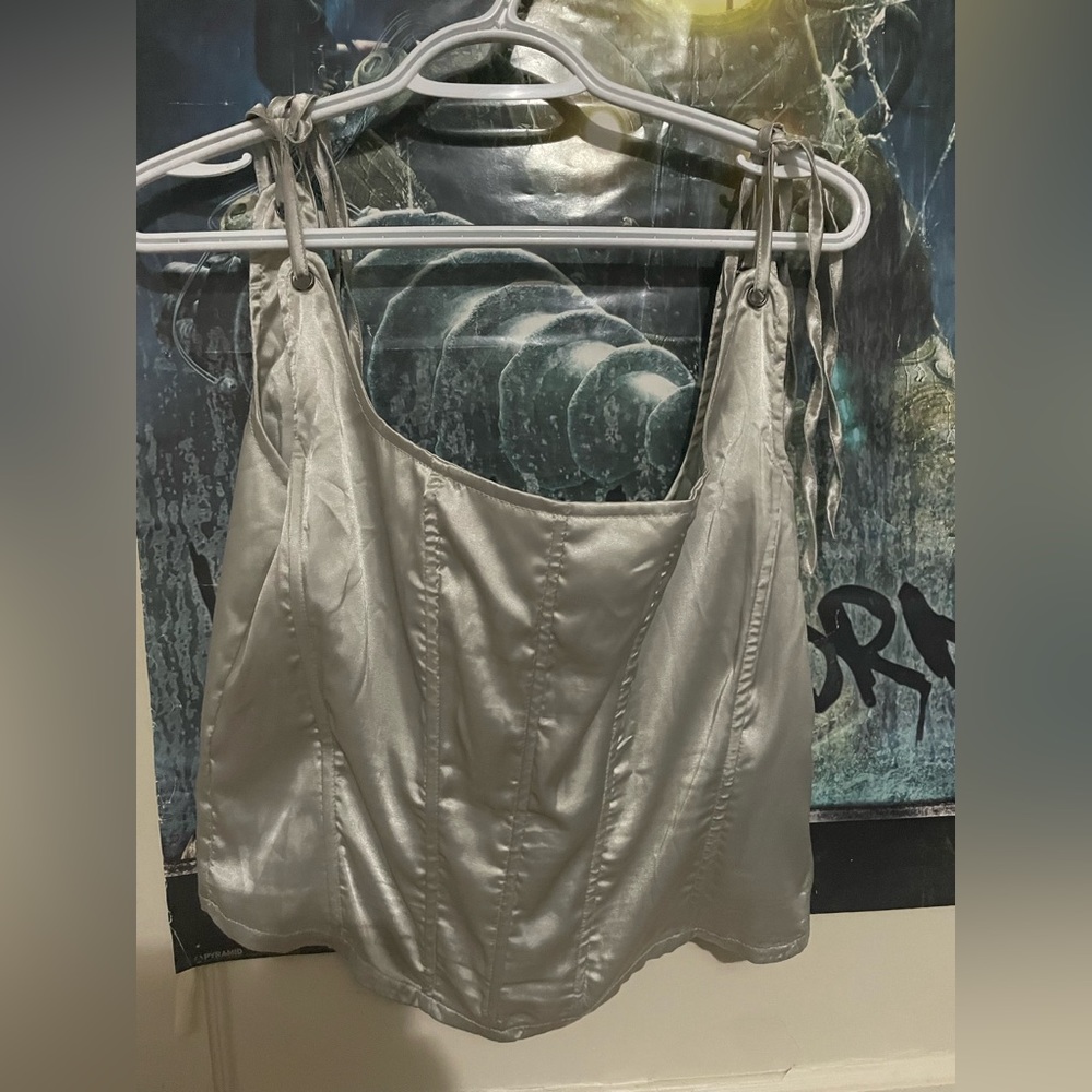 Satin like corset